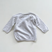 Load image into Gallery viewer, Wilson + Frenchy Cotton/Bamboo/Wool Jumper Grey Speckled (12-18m)
