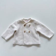 Load image into Gallery viewer, Bonpoint 100% Cotton Knit Cardigan Cream (0-3m)
