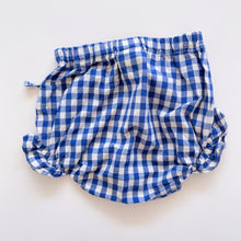 Load image into Gallery viewer, Nature Baby Organic Bloomers Blue Gingham (1y)
