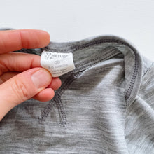 Load image into Gallery viewer, Nature Baby Merino L/S Top Grey *small flaw (3-6m)
