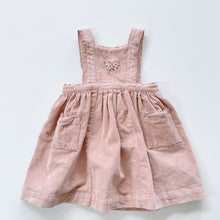 Load image into Gallery viewer, Jamie Kay Embroidered Cord Dress - Dusty Pink NEW (2y)
