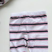 Load image into Gallery viewer, Dimples Swaddle + Matching Pants Stripes  (0-3m/ 120cm x 120cm)
