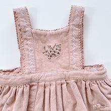 Load image into Gallery viewer, Jamie Kay Embroidered Cord Dress - Dusty Pink NEW (2y)
