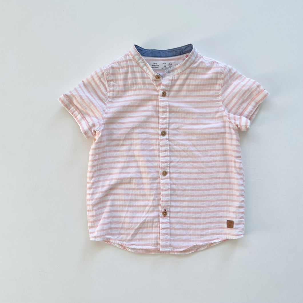 Zara Pink Stripes S/L Shirt (2-3y)
