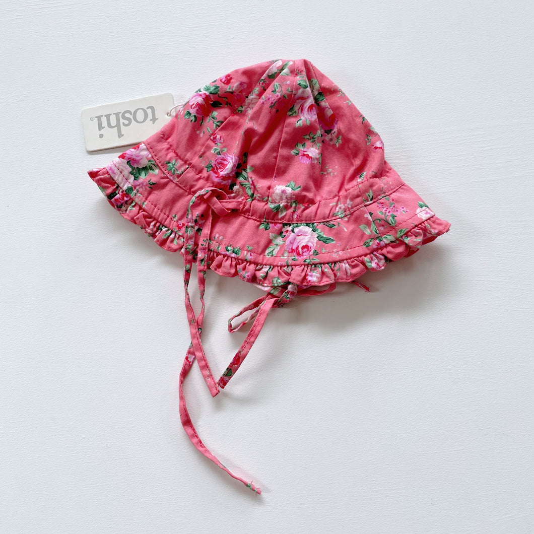 Toshi Organic Floral Sun Hat NEW (xs / 0-3m)
