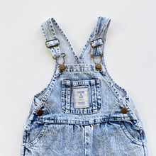Load image into Gallery viewer, Goldie + Ace Acid Wash Denim Overalls (6-12m)
