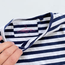 Load image into Gallery viewer, Blue Stripe Top + Mustard Cord Dress Bundle 2x (6-7y)

