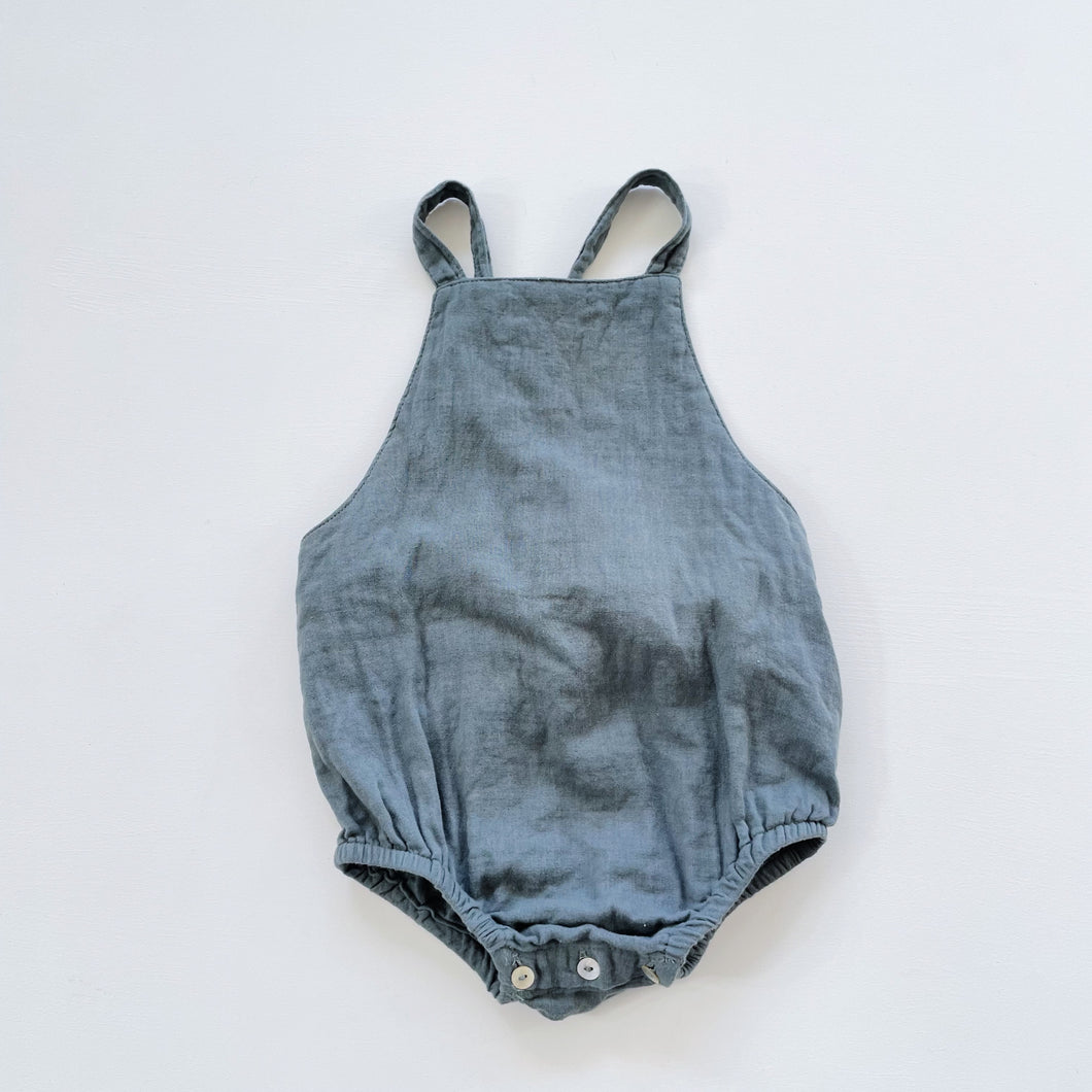 Sugar x Bohéme Muslin Romper Green (18m)
