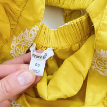Load image into Gallery viewer, Country Road Bright Yellow Embroidered Dress (3y)
