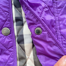 Load image into Gallery viewer, Burberry Lightweight Kindy Quilt Jacket Purple (4y)
