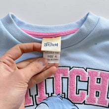 Load image into Gallery viewer, Disney Stitch Jumper Light Blue/Pink Logo (6y)
