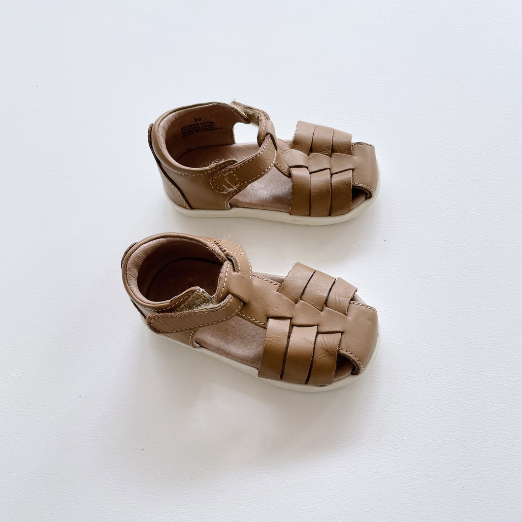 Pretty Brave Tan Leather Sandals (EU20)