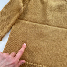 Load image into Gallery viewer, Nature Baby Merino Knit Cardigan + Beanie Mustard (2y)
