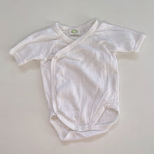 Load image into Gallery viewer, Nature Baby Organic Kimono Style Bodysuit S/S Natural (newborn)
