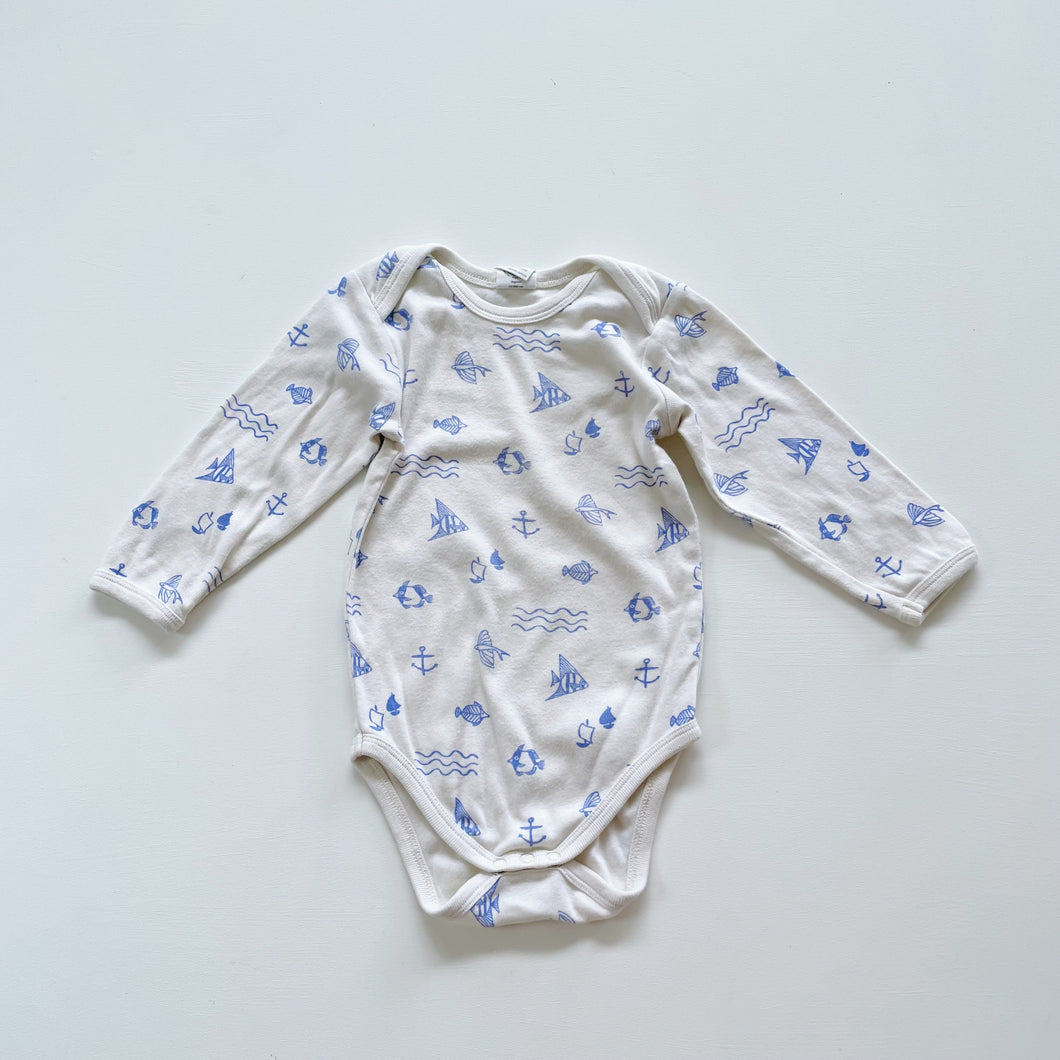 Nature Baby Organic L/S Bodysuit Sea Life (6-12m)