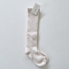 Load image into Gallery viewer, Jamie Kay Long Socks Cream (1-2y)

