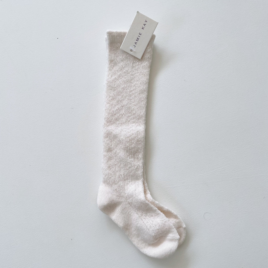 Jamie Kay Long Socks Cream (1-2y)