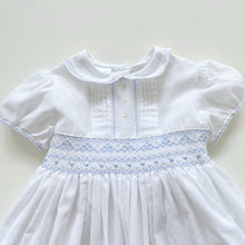 Load image into Gallery viewer, Hand Smocked Dress White (2y)
