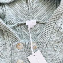 Load image into Gallery viewer, Jamie Kay Cable Knit Cardigan Mist NEW (2y)
