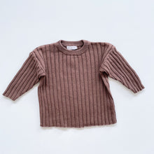 Load image into Gallery viewer, Belle &amp; Sun Stripe Knit Jumper Brown (2y)
