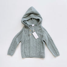 Load image into Gallery viewer, Jamie Kay Cable Knit Cardigan Mist NEW (2y)
