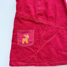 Load image into Gallery viewer, Vintage H&amp;M Red Denim Dress (4-5y)
