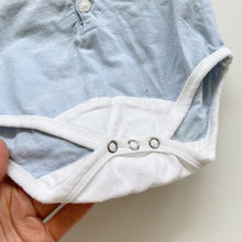 Load image into Gallery viewer, Zara Shirt Bodysuit Powder Blue (3-6m)
