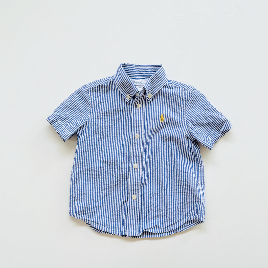 Ralph Lauren Classic Blue Stripe Shirt (18m)