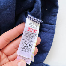 Load image into Gallery viewer, M&amp;S Little Builder Pants + Jumper Navy (6-9m)
