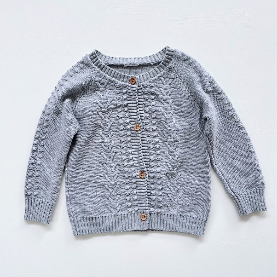 Jamie Kay Cable Cardigan Grey (5y)