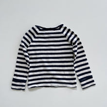 Load image into Gallery viewer, Wovenplay Navy Stripe L/S Top (4y)
