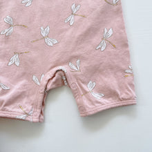 Load image into Gallery viewer, Nature Baby Organic Romper Pink Dragonflies NWOT (0-3m)
