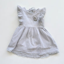 Load image into Gallery viewer, Karibou Muslin Cotton Dress Soft Grey (2y)
