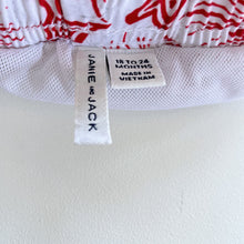 Load image into Gallery viewer, Janie and Jack Swim Shorts Red Pattern (1-2y)
