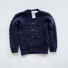Load image into Gallery viewer, Teeny Weeny Merino Cardigan Navy (1y)
