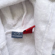 Load image into Gallery viewer, "Liam" Embroidered Bath Robe White (6-12m)
