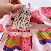 Load image into Gallery viewer, Minti Watermelon Sweater Dress Pink Marle NEW (1y)
