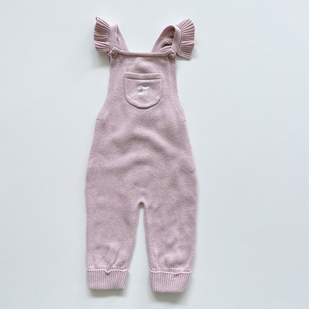 Jamie Kay Knit Overalls Blush Marle (1y)