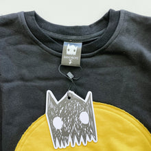 Load image into Gallery viewer, Band of Boys Oversized Circle Patch Crew Black/ Yellow NEW (7y)
