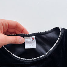 Load image into Gallery viewer, Vintage Ladybird Made in Aus Black Velvet L/S Dress (9y)
