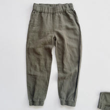 Load image into Gallery viewer, Handmade Linen Blazer + Pants Set Green (4-5y)
