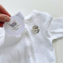 Load image into Gallery viewer, Teeny Weeny Rib All-In-One White NEW (3-6m)
