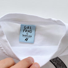 Load image into Gallery viewer, GRLFRND by The Girl Club White T-Shirt/ Snake (4y)
