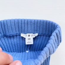 Load image into Gallery viewer, Grown Organic Cotton Knit Rib Shorts Blue (0-3m)
