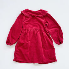 Load image into Gallery viewer, Zara Maroon Cord Long Sleeve Dress (5y)
