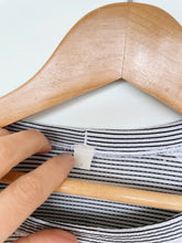 Load image into Gallery viewer, Lululemon Super Swiftly Long-Sleeve Shirt B/W Stripes  (Lulu 4 = women XS)
