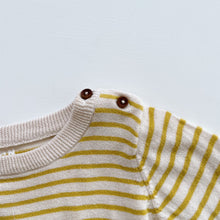 Load image into Gallery viewer, Nature Baby Yellow Stripe Light Organic Cotton Knit (3y)
