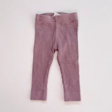 Load image into Gallery viewer, Jamie Kay Rib Leggings Plum (0-3m)
