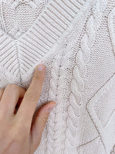 Load image into Gallery viewer, Glassons Cable Knit Vest Oatmeal (XS)

