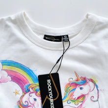 Load image into Gallery viewer, Rock Your Kid Unicorns T-Shirt Cream NEW (12y)
